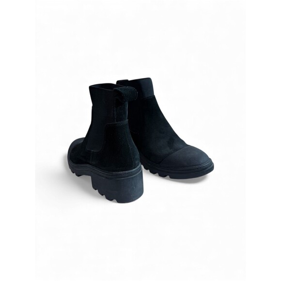 Eileen Fisher Teddy Tumbled Leather Nubuck Bootie Ankle Boots $250 Size 6.5 - Picture 7 of 9